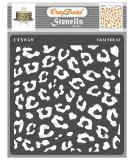 CrafTreat Cheetah Print Stencil - 6x6 Inch Reusable Stencil for Wood, Canvas, Fabric, Walls & More - DIY Art & Craft Stencil for Cheetah Patterns - Buy Online on GoSupps.com