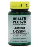 Health Plus L-Lysine HCL 500mg Amino Acid Supplement - 60 Capsules - Buy Online on GoSupps.com