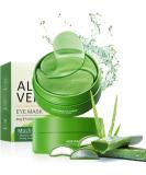 Aloe Vera Eye Mask (120 pcs) - Reduce Puffiness & Dark Circles | Firm Under-Eye Skin & Minimize Fine Lines | Rejuvenating Under-Eye Patches - Buy Online on GoSupps.com
