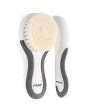 Reer BabyCare Hair Care Set - Goat Hair Brush & Scalp Comb (2pcs) | Gentle & Safe for Infants - 81070 - Buy Online on GoSupps.com