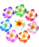 8pcs Flower Claw Clip Set - Cute Hawaiian Hair Clips for Women and Girls - Strong Hold Nonslip Design - Perfect Gift Idea - Buy Online on GoSupps.com