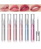 Buy Lip Glow Oil - Moisturizing Lip Balm & Plump Gloss | Set of 6 Hydrating Tinted Lip Oils for Fresh Texture - International Shipping - Buy Online on GoSupps.com