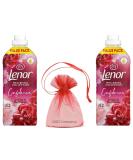 Lenor Fabric Conditioner 42 Washes 1.386L Wellbeing Collection Jasmine & Red Berries Scent Pack of 2 + for You: Organza Small Bag - Buy Online on GoSupps.com