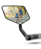 Reezer Left Bicycle Mirror - Extra Large 360 Adjustable Rear View Mirror for E-Bikes & E-Scooters - Compatible with All Models | Best E-Bike Accessories - Buy Online on GoSupps.com
