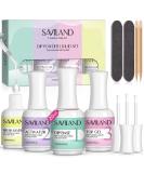 SAVILAND 12 PCS Dip Powder Liquid Set - 20 ml Nail Dip Liquid with Base Top Coat & Activator for French Nail Art | Ideal for Salon & Home Use - Buy Online on GoSupps.com