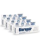 Biorepair Toothpaste Pro White 4 packs of 60 ml each Toothpaste with whitening polymer PVP technology repairs nail polish and teeth for white and shiny teeth without fluoride White 60 ml (pack of 4) - Buy Online on GoSupps.com