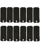 Littles and Bloomz 12 Charcoal Reusable Nappy Insert Cloth Diaper Booster BC12 Charcoal 12 - Buy Online on GoSupps.com