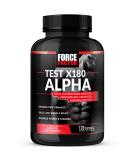 Force Factor Test X180 Alpha Testosterone Booster - Build Lean Muscle & Increase Strength | 120 Capsules - Buy Online on GoSupps.com