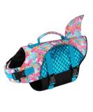 Eyein Shark Dog Life Jacket - Buoyant Pet Vest for Swimming, Boating, and Safety - Blue (M) - Chest Girth 51-59cm - Buy Online on GoSupps.com