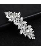 Silver Rhinestones Bridal Hair Clips - French Crystal Glass Wedding Hairpins for Bride & Bridesmaids - Buy Online on GoSupps.com
