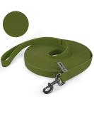 Wolfone 9m Waterproof Dog Tow Line - Dark Green Heavy Duty Recall Leash with Anti-Slip Handle for Outdoor Training - Buy Online on GoSupps.com