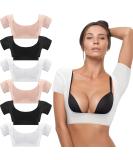 6 Pcs Breathable Underarm Sweat Vest Pads for Women - Medium White/Black/Nude - Buy Online on GoSupps.com
