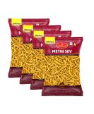 Haldiram s Savory Snacks Easy to Carry Anywhere Crispy Crunchy & Spicy Delicious Indian Namkeen Snacks Made With Authentic Taste Enjoy At Tea Time (Haldiram Methi Sev Pack of 4) - Buy Online on GoSupps.com