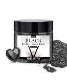 Edible Glitter Powder - 30g Black Metallic Food Coloring for Drinks Cakes & Cocktails | Edible Glitter Dust for Creative Baking - Buy Online on GoSupps.com