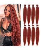Xtrend 30 Inch EZ Braids 8Packs Copper Red Pre-Stretched Easy Braiding Hair Extensions for Box Braids Hair Hot Water Setting Synthetic Fiber Hair Extensions 350# 30 Inch (Pack of 8) 350# - Buy Online on GoSupps.com