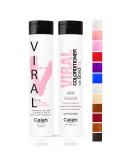 Buy Celeb Luxury Intense Color Depositing Colorwash Shampoo + BondFix Rebuilder - Vegan Semi-Permanent Hair Dye in Light Pink | Sustainably Sourced Plant-Based Color | International Shipping Available - Buy Online on GoSupps.com