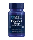 Life Extension Enhanced Sleep without Melatonin 30 Vegetarian Capsules - Buy Online on GoSupps.com