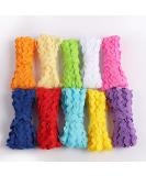 50Yards Colorful Wave Bending Fringe Trim 5mm Rick Rack Sewing Ribbons for DIY Clothes Dress Gift Wrapping Home Wedding Party Decoration 10 Colors - Buy Online on GoSupps.com
