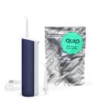 Buy Quip Water Flosser - Cordless Rechargeable Dental Pick with Adjustable Pressure & 360 Rotating Tip - Midnight Blue - International Shipping Available - Buy Online on GoSupps.com