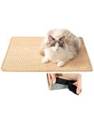 ChicWow Cat Scratcher with Adhesive Hook Loop Tape - Sisal Fabric Scratch Pad for Furniture Protection and Wall Scratching - 23.6 x 15.7 In - Buy Online on GoSupps.com