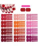 MWoot 12 Sheet Toenail Stickers - 264 Self-Adhesive Nail Wraps Red Toenail Art Includes Nail File - Perfect for Stylish Manicures - Buy Online on GoSupps.com