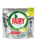 Fairy Platinum - Dishwasher Tabs All-In-One 100 Capsules Lemon Dishwasher Tabs 100 pieces (1 pack) - Buy Online on GoSupps.com