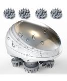 VIVIYA Electric Scalp Massager with Red Light | Portable Handheld Hair Growth Stimulator and Stress Reliever - Buy Online on GoSupps.com