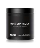 1600mg Resveratrol Blend with MCT Oil - Ultra High Purity, Third-Party Tested - Optimal NAD Supplement - Buy Online on GoSupps.com