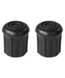 PCP Replacement Cane Tips, 3/4 inch / 1.9 cm diameter (Gray, Two Tips), Black, 3/4-Inch diameter Black 3/4-Inch diameter - Buy Online on GoSupps.com