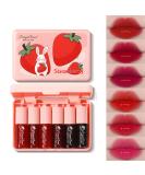 6 Colors Water Tint Lip Stain Set | Long-Lasting Plumping Mini Liquid Lipstick | Moisturizing Tinted Lip Stain for Women | Non-Sticky Daily Lip Makeup - Buy Online on GoSupps.com