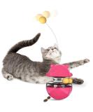 Interactive 3-in-1 Cat Toys | Red Cat Food Dispenser & Spring Toy for Slow Feeding & Training - Buy Online on GoSupps.com