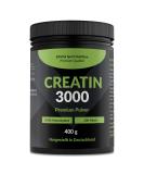 Creatin 3000 Premium - 400g Powder | 3400mg Creatine Monohydrate | Workout Booster | 100% Pure | Halal & Vegan - Buy Online on GoSupps.com