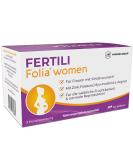 Fertili folia Women - 180 Fertility Tablets with Folic Acid & Myo Inositol - 20 Essential Micronutrients for Conception - 3 Monthly Packs - Buy Online on GoSupps.com