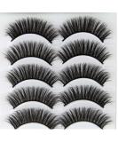 Elocoise 3D False Eyelashes - 5 Pairs Reusable Handmade Eye Makeup (3D-10) | Shop Internationally - Buy Online on GoSupps.com