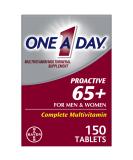 One A Day Proactive 65+, Mens & Womens Multivitamin, Supplement with Vitamin A, Vitamin C, Vitamin D, and Zinc for Immune Health Support*, Calcium, Folic Acid & more, 150 Count - Buy Online on GoSupps.com