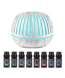 500ml Essential Oil Diffuser | Humidifier with 8 Pure Oils 7 LED Colors & 4 Timers | Aromatherapy for Home - Buy Online on GoSupps.com