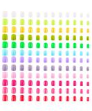 288 Pieces Short Square Fake Nails Glossy Acrylic Nail Tips - Candy Colors - Buy Online on GoSupps.com