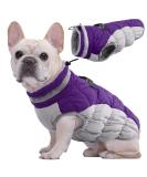 Kuoser Waterproof Dog Coat - Winter Warm Jacket for Small & Medium Dogs Fleece-Lined Reflective Vest - Cozy Purple Pet Clothing - Buy Online on GoSupps.com