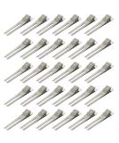 30 Pcs Double Prong Curl Clips - Hairdressing Styling Clips for Hair Salon & Barber in Silver - Buy Online on GoSupps.com