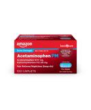 Amazon Basic Care Acetaminophen PM, Pain Reliever Plus Nighttime Sleep Aid, 100 Count - Buy Online on GoSupps.com