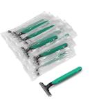 Disposable Double-Blade Razors with Security Cap - Ideal for Hotels Airbnb Shelters & Travel (50 Pack) - Buy Online on GoSupps.com