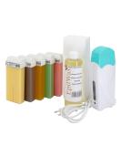 EpilWax Complete Hair Removal Waxing Kit - 5 Fragrance Disposable Roll-Ons - Large Roller & Post-Wax Oil - Legs, Armpits, Body - Buy Online on GoSupps.com