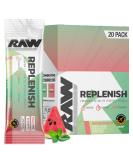 RAW Replenish Box - Premium Electrolytes Powder Recovery Formula | Watermelon Mojito (20 Sticks) - Hydration & Endurance Supplement - Buy Online on GoSupps.com