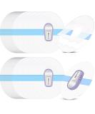 72 Waterproof Adhesive Patches for Glucose Monitor Protection Sweatproof & Transparent Stickers Long Lasting Use - Buy Online on GoSupps.com
