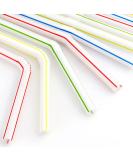 200 Bendable Disposable Drinking Straws - Flexible & Plastic - Straws Disposable for Parties & Events - Buy Online on GoSupps.com