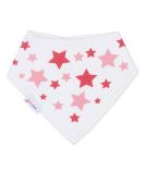 Dotty Fish Baby Bandana Bibs - Super Absorbent Teething Bibs for Girls Boys Unisex | Organic Cotton, One Size, Pink Stars - Buy Online on GoSupps.com