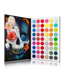 DE'LANCI La Catrina Neon Eyeshadow Palette - 54 Vibrant Colors - Matte, Shimmer, Glitter - Long-Lasting & Waterproof - Rainbow UV Makeup - Buy Online on GoSupps.com