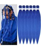 YDDM Pre Stretched 20 Inch Braiding Hair Extensions - Jumbo Blue Hair (6 Packs) for Artistic Braids - Buy Online on GoSupps.com