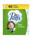 Puffs Plus Lotion Facial Tissue - 48 Tissues, 1 Cube Box | Soothing Moisturizing Relief - Buy Online on GoSupps.com