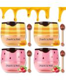 Bee Balm Lip Balm Honey Pot - 4 PCS Strawberry & Honey Lip Masks for Hydration and Prevention of Dry, Cracked Lips - Exfoliating Lip Scrubs and Sleeping Lip Mask Set for Reducing Lip Lines - 2 PCS Strawberry & Honey Included - Buy Online on GoSupps.com